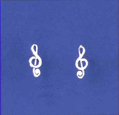 SPC TINY TREBLE CLEF STUDS             =