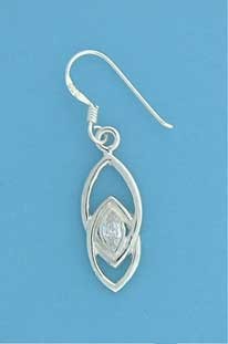 SPC MARQUISE CZ FANCY DROP EARRINGS