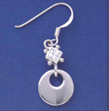 SPC DIA.SHAPE CZ WITH DISC DROPS       =
