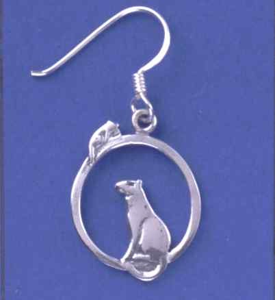 SPC SMALL CAT & MOUSE ON HOOP DROPS    =