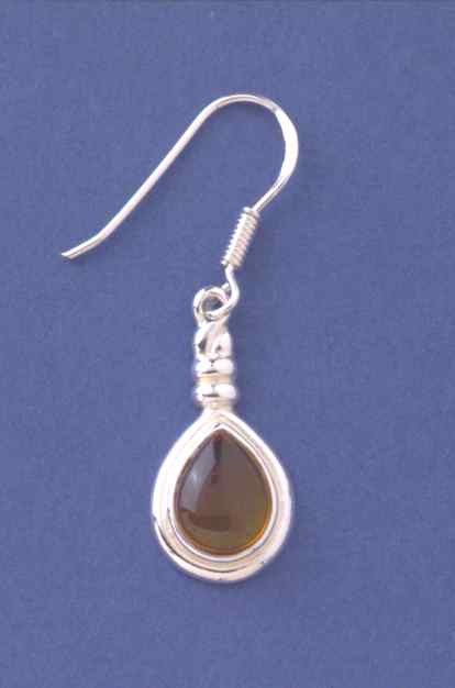 SPC AMBER TEARDROP DROP EARRINGS