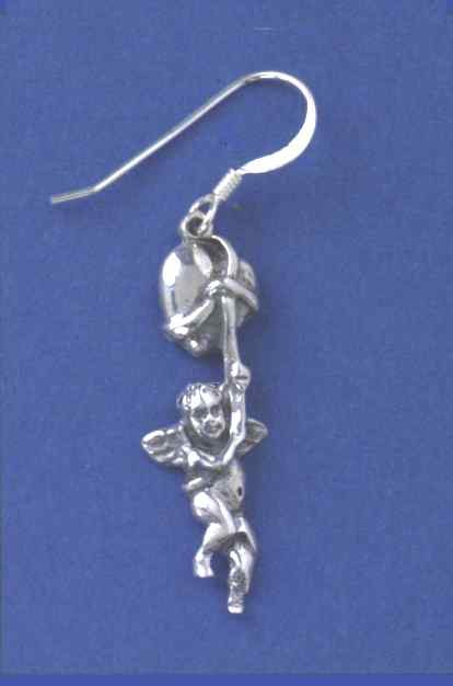 SPC CHERUB HANGING FROM HEART DROPS    =