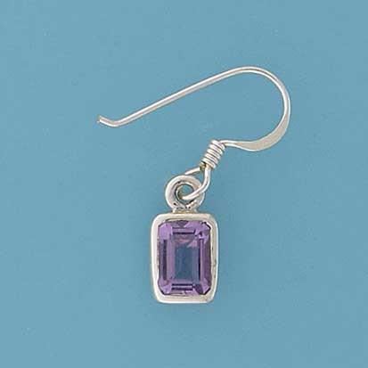 SPC 7x5mm PLAIN RUBSET AMETHYST DROPS  =
