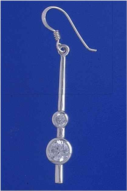 SPC 6mm ROUND 2 CZ PENDULUM DROPS      =