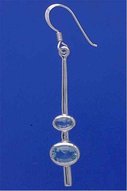 SPC 2 OVAL BLUE STONE PENDULUM DROPS