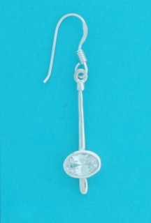SPC 1 STONE OVAL CZ PENDULUM DROPS     =