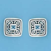 SPC SQ.SYN.TOPAZ FILLIGREE SQ.STUDS    =