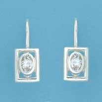 SPC OPEN SQUARE OVAL CZ DROPS          =