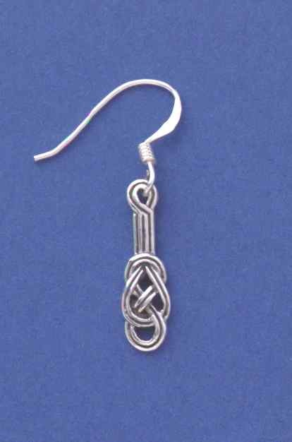 SPC CELTIC KNOT DROP EARRING           =