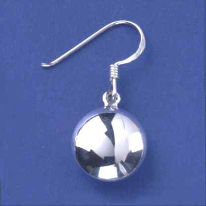 SPC 12mm DOMED DISC DROP EARRING       =