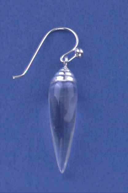 SPC 25MM CRYSTAL TEARDROP DROP EARRING =