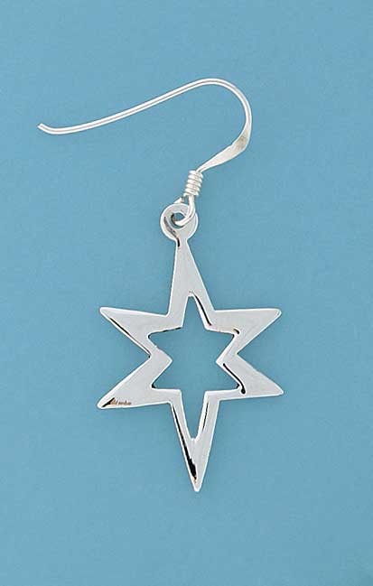SPC CUTOUT CHRISTMAS STAR DROP EARRINGS
