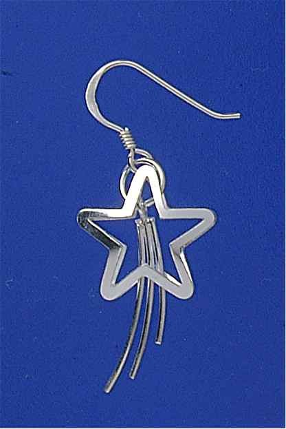 SPC 17mm SHOOTING STAR DROP EARRING    =