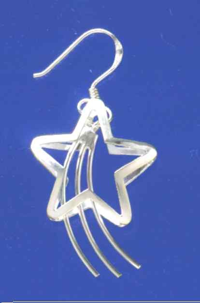 SPC 23mm SHOOTING STAR DROP EARRING    =