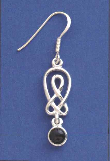 SPC 15mm CUTOUT CELTIC DROP WITH ONYX  =