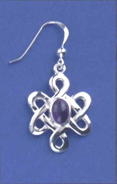 SPC 7x5 AME CELTIC KNOT DROP EARRING
