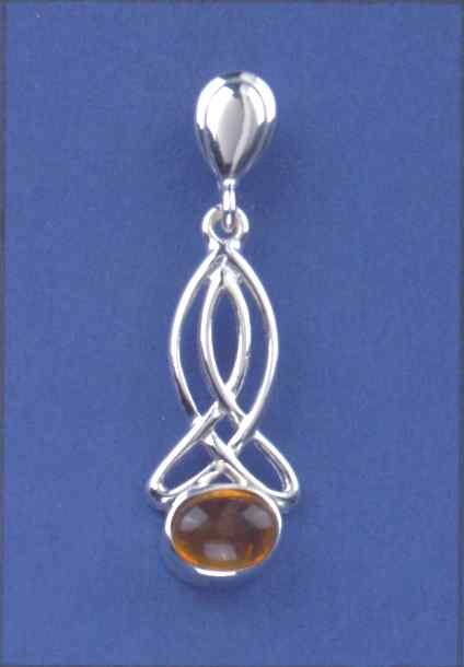 SPC HORIZONTALLY SET 8x6mm AMBER DROPS =