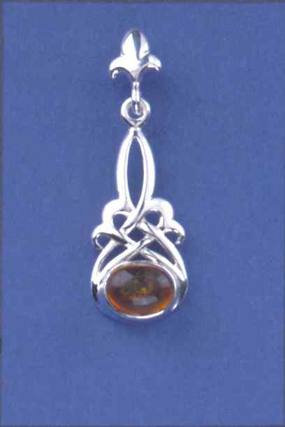 SPC HORIZONTAL SET AMBER CELTIC DROPS