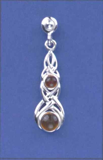 SPC FANCY 2 AMBER CELTIC DROPS         =