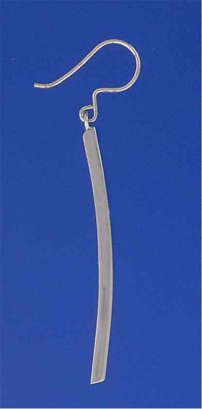 SPC 45x3x3mm BENT BAR DROP EARRINGS    =