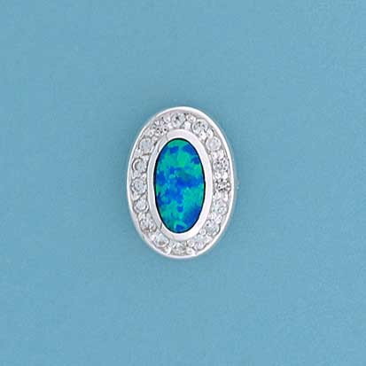 SPC SYN.OPAL/CZ OVAL STUDS