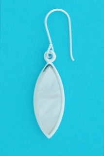 SPC 25mm MARQUIS M.O.P DROP EARRINGS   =