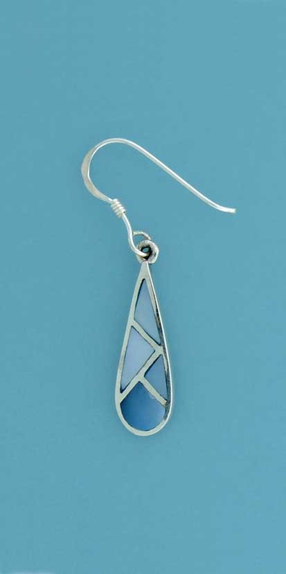 SPC TEARDROP BLUE M.O.P INLAID DROPS   =