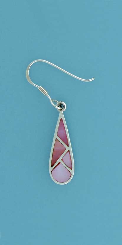 SPC TEARDROP PINK M.O.P INLAID DROPS   =