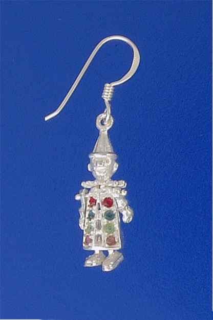 SPC SMALL STONESET CLOWN DROP EARRINGS