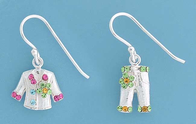 SPC CRYSTAL SET JACKET+TROUSERS EARRING=