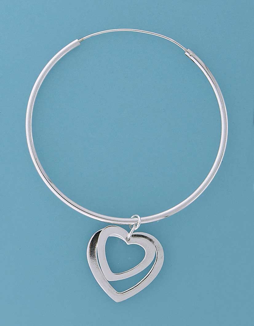 SPC 55mm HOOPS / 2 CUTOUT HANGING HEARTS