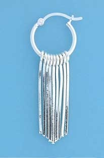 SPC 15mm HOOPS WITH COBRA CHAIN DROPS  =