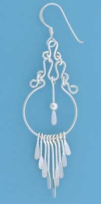 SPC FANCY HOOP/PADDLE EARRINGS         =
