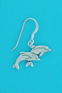 SPC TWO DOLPHIN DROP EARRING           -