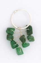 SPC 18mm HOOPS AVENTURINE CHIPS DROPS