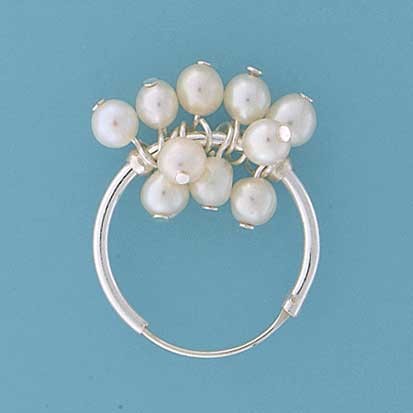 SPC 19mm HOOP WITH PEARLS