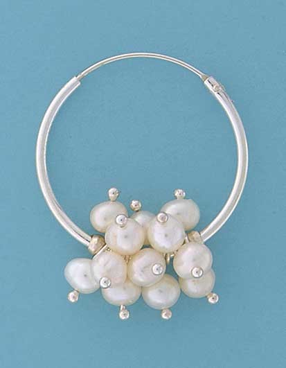 SPC 26mm HOOP WITH SEED PEARLS