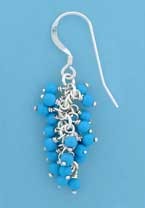 SPC TURQ BEADS CLUSTER DROPS           =