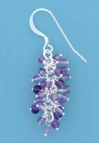 SPC AMETHYST BEADS CLUSTER DROPS       =