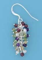 SPC ASST.STONE BEAD CLUSTER DROPS      =