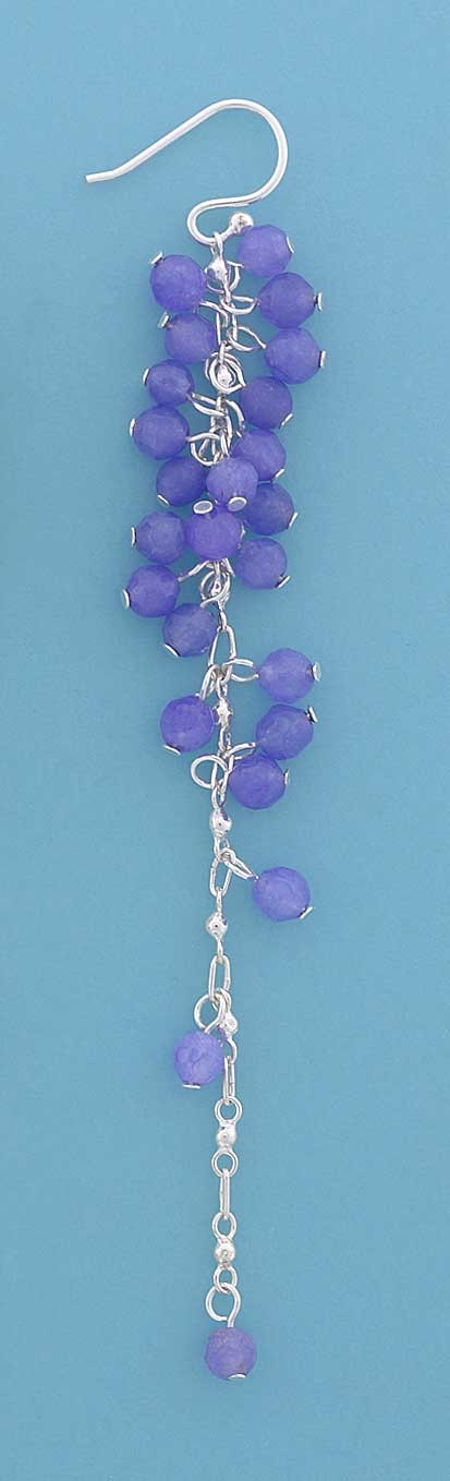 SPC LAVENDER AGATE BEAD 3.5"CHAIN DROPS=