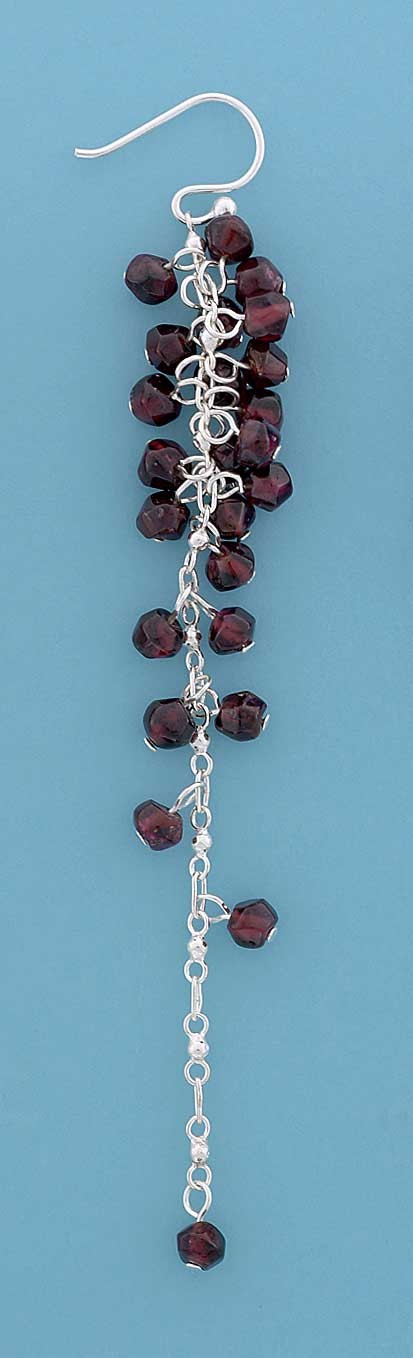 SPC GARNET BEADS 3.5" CHAIN DROPS      =