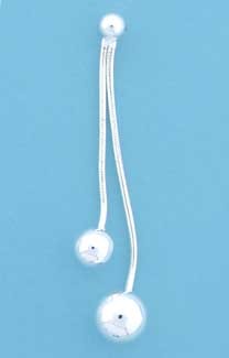 SPC 2 ROW BEAD ENDS SNAKE CHAIN DROPS  =