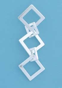 SPC LASER CUT LINKED SQUARE STUDS