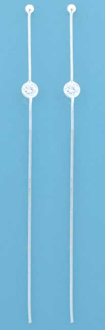 SPC 4" LONG COBRA CHAIN CZ SET DROPS