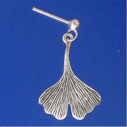 SPC 25mm GINKO LEAF DROP EARRINGS