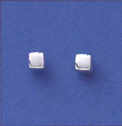 SPC 5mm POLISHED CUBE STUDS            =