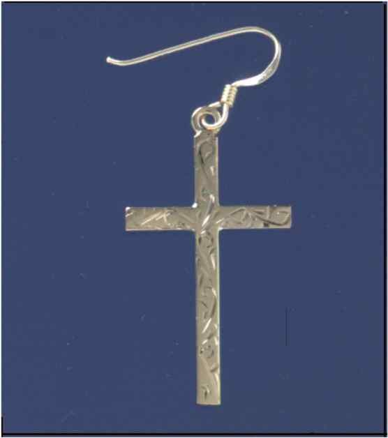 SPC ENGRAVED CROSS DROPS               =