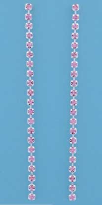 SPC 70mm TENNIS STYLE PINK CRYSTAL DROPS