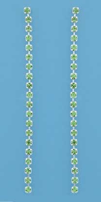 SPC 70mm TENNIS STYLE GREEN CRYSTAL DROP